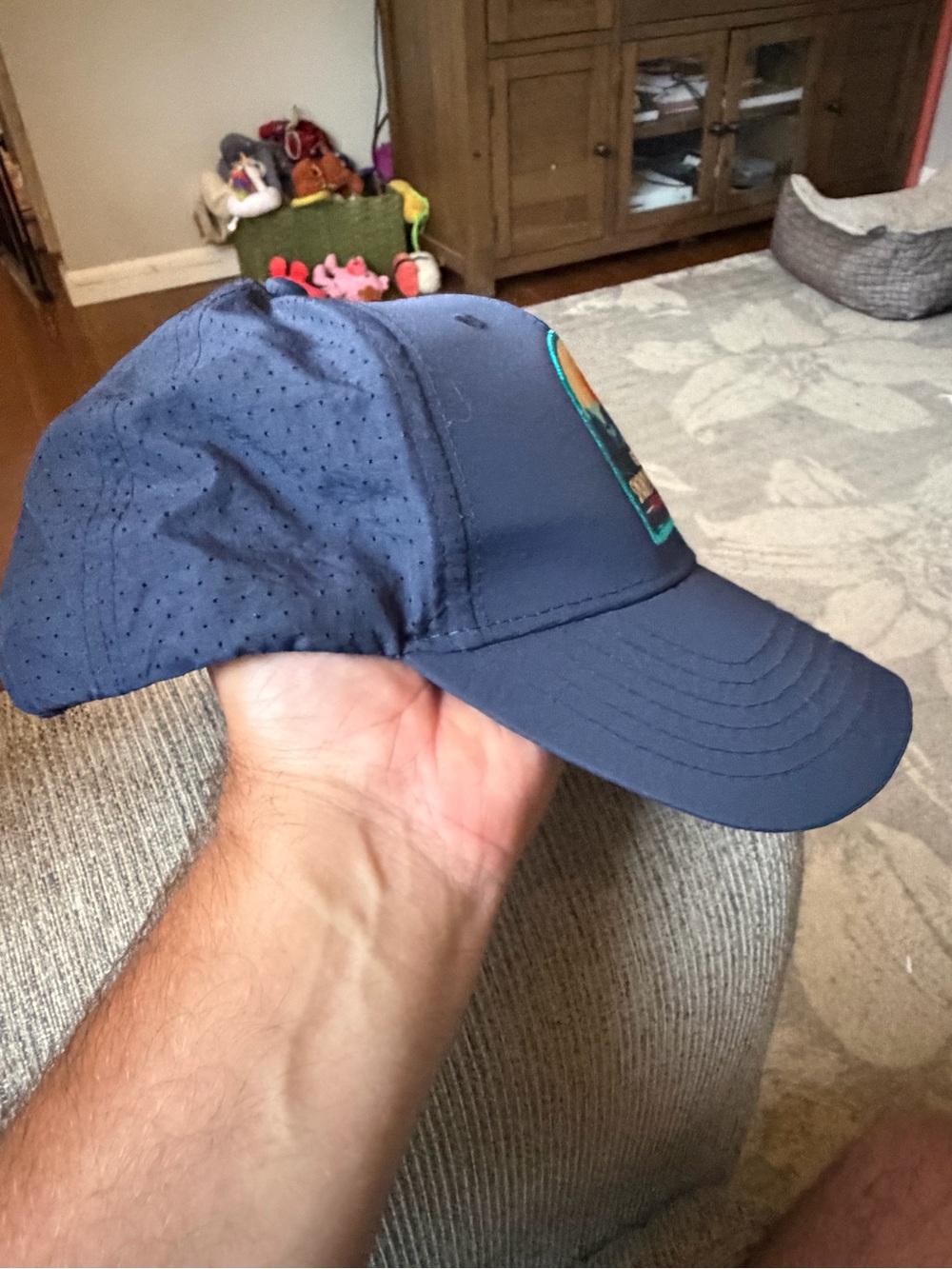Great Smoky Mountains National Park Patch Navy Baseball Cap - Picture 4 of 5
